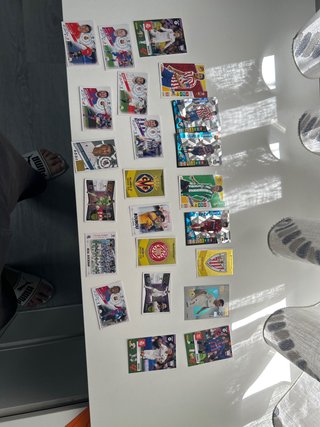 Surtido de cromos de fútbol