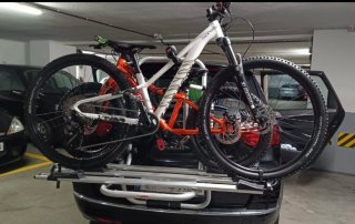 Portabicicletas portón Fabbri OK MTB 75 de 3 bicis