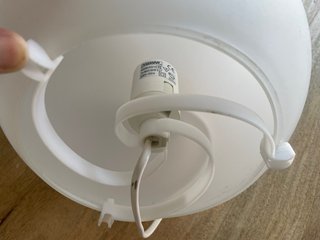 Lámparas esféricas blancas