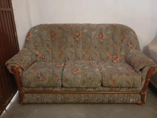 Sofá de 3 plazas con estampado floral