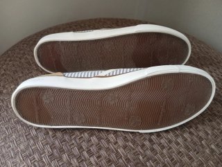 Zapatillas Tommy Bahama Rayas Blancas y Azules