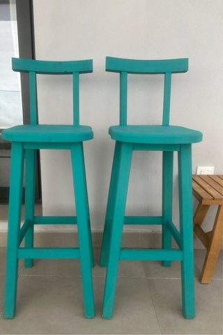 Taburetes de madera (2 unidades)