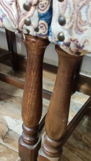 3 Sillas de Comedor con Respaldo de Rattan