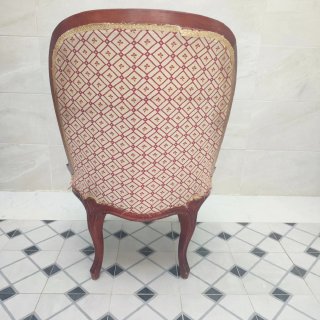 Sillón descalzador tapizado