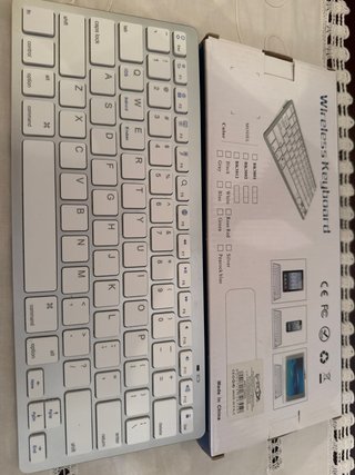 Tastiera Wireless Argento/Bianco