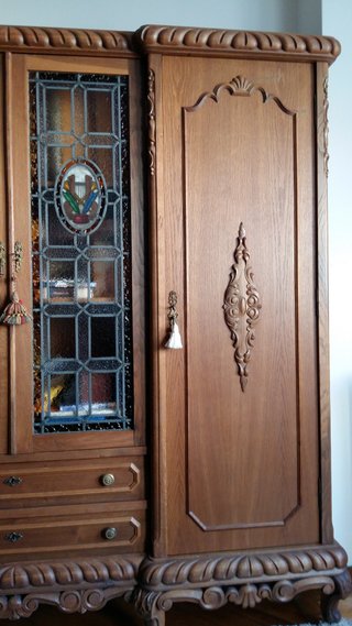 Armario Clásico Años 20 Madera y Cristal