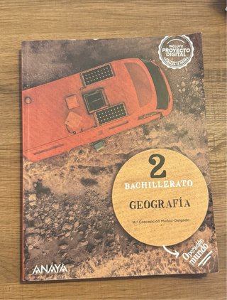 Libro Geografía 2 Bachillerato Anaya