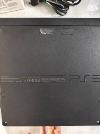 PS3 Slim 320GB Coral Black CECH-2504B data code 1A
