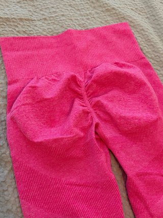 Mallas deportivas rosas sin costuras