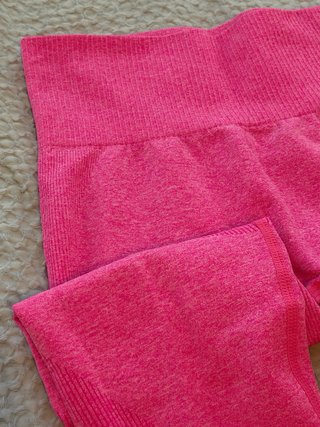 Mallas deportivas rosas sin costuras