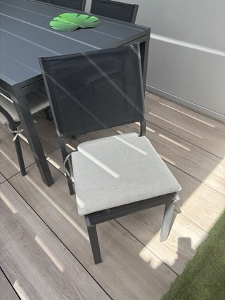 Mesa de jardín extensible como nueva