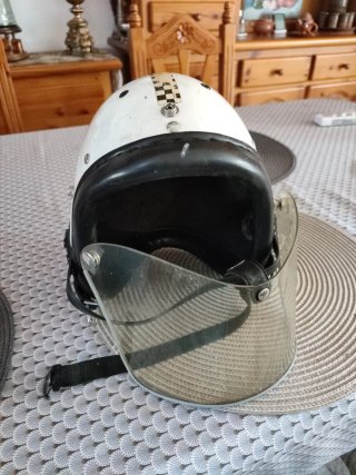 Casco moto antiguo Duraleu Forte 1969