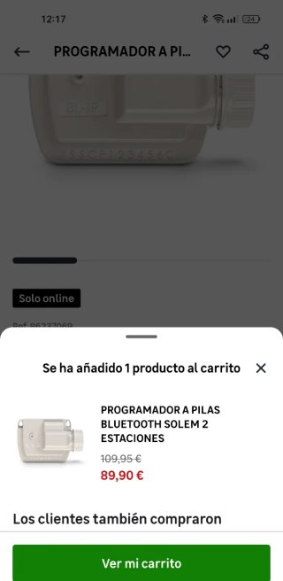 Programador de riego Solem 2 Estaciones Bluetooth