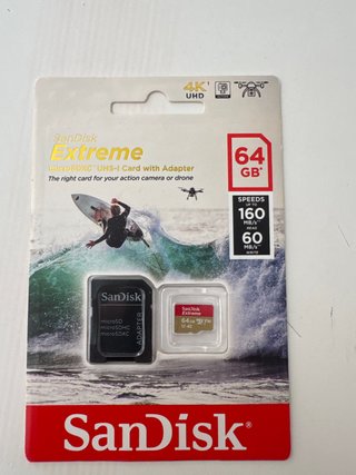 SanDisk Extreme microSDXC 64GB con Adaptador