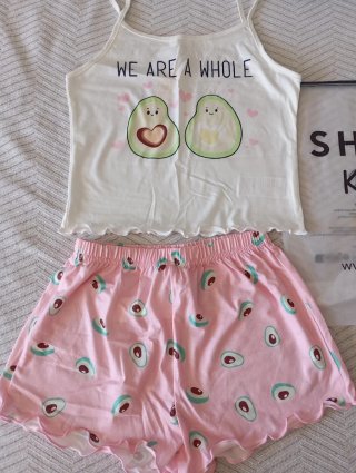 Pijama corto aguacates niña 10 años