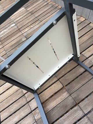 Silla de aluminio para exterior apilable
