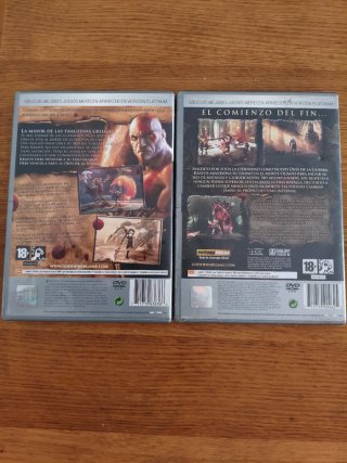 🇪🇸 God of War I e II PS2 Platinum Completi