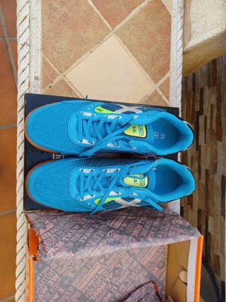 Zapatillas fútbol sala Munich azules y verdes