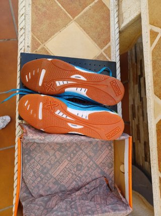 Zapatillas fútbol sala Munich azules y verdes