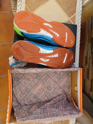 Zapatillas fútbol sala Munich azules y verdes