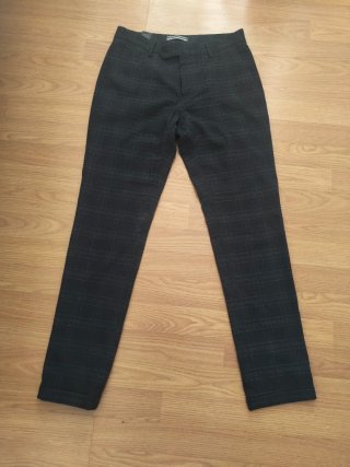 Pantalón de vestir DR&N cuadros azul marino