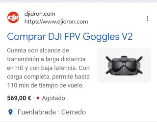 DJI Goggles V2 FPV Gafas