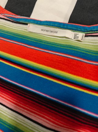 Vestido Multicolor a Rayas Estilo Y2K / Años 2000