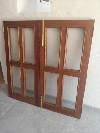 Ventanas de madera con cristal