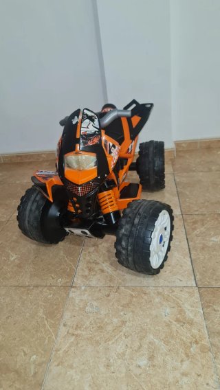 Quad eléctrico infantil naranja