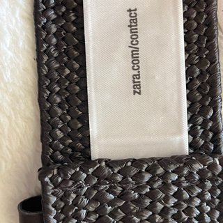 Cinturón Zara Mujer Negro Hebilla Dorada