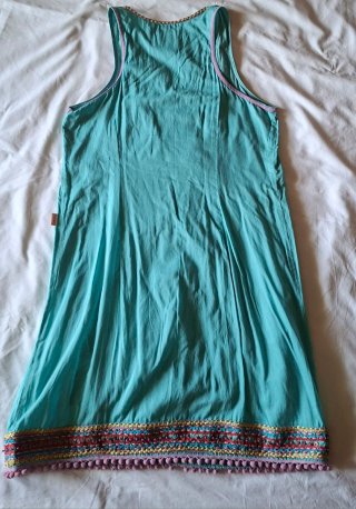 Vestido turquesa Flamenco