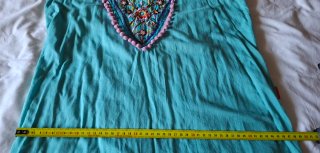 Vestido turquesa Flamenco