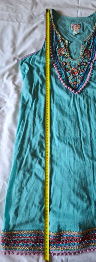 Vestido turquesa Flamenco