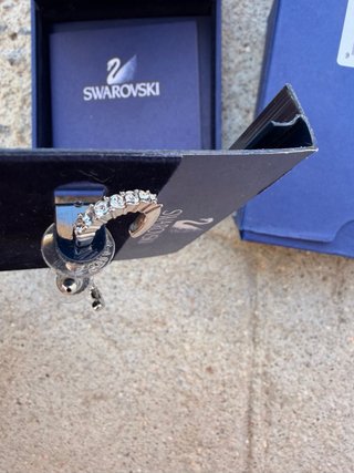 Pendientes Aro Swarovski Dorados