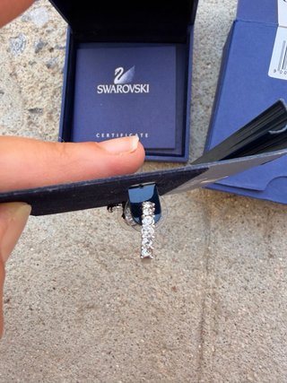 Pendientes Aro Swarovski Dorados