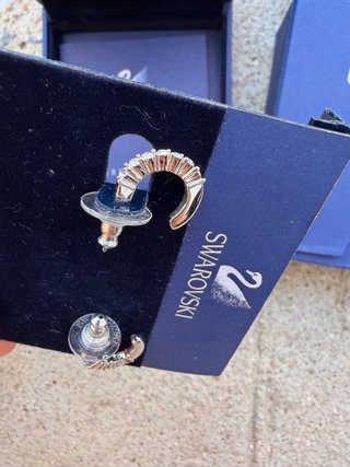 Pendientes Aro Swarovski Dorados
