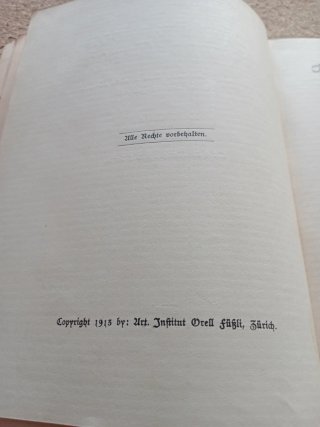 Libro antiguo alemán 1918