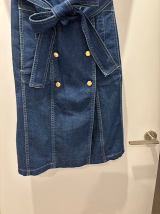 Vestido Vaquero Denim Carolina Herrera Talla 8