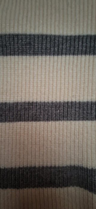 Chaleco Zara rayas beige y gris talla 11-12