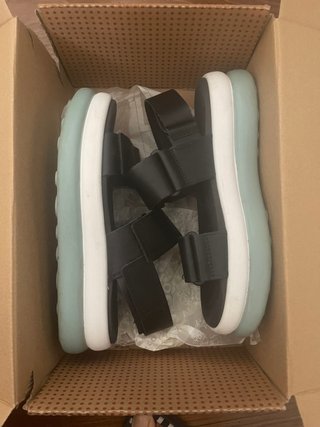 Sandalias Camper Negras y Turquesa