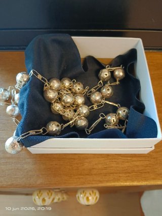COLLAR Guatemalteco Indígena. Tiene Baño de Plata