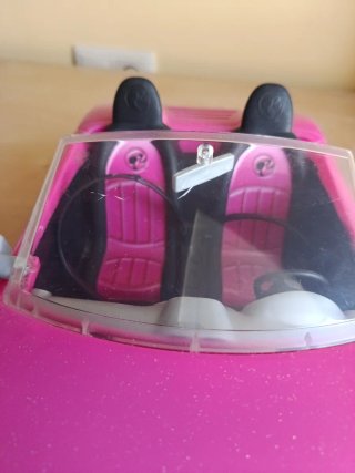 Coche Barbie Rosa Descapotable