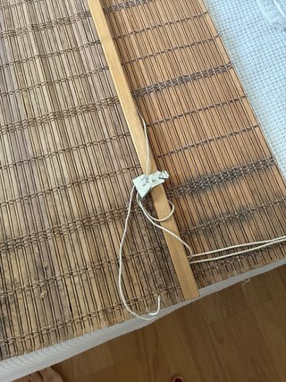 Par de estores de bambú 100 ancho x 190 largo.