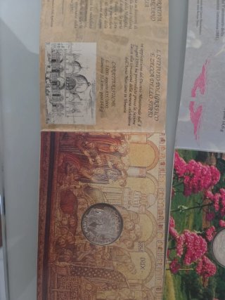 3 Monete Lire Argento Italia 1993-1994