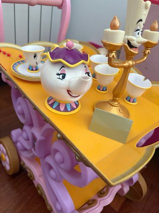 Carrito de té Bella y Bestia Disney