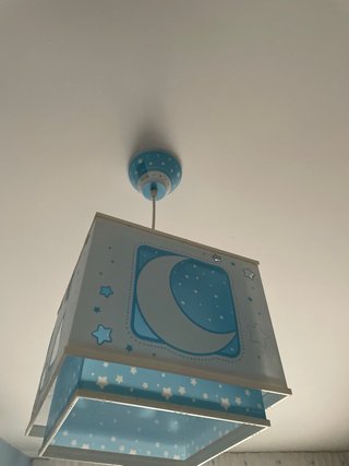 Lámpara Techo Infantil Luna y Estrellas