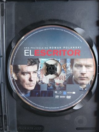 El escritor pelicula(DVD) Roman Polanski (español)