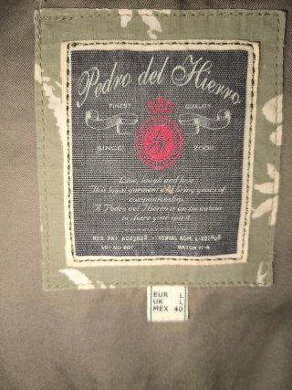 Chaqueta militar hombre verde