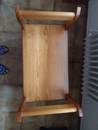 Banqueta descalzadora madera pino