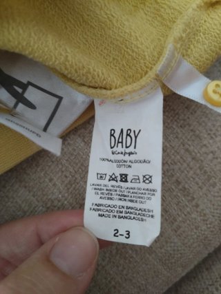 Jersey niña amarillo flores. El corte inglés.